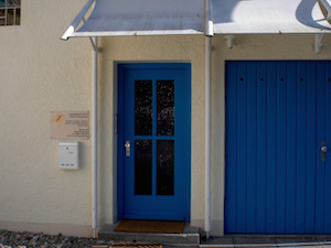 Eingang zur logopädischen Praxis Johanna Burgmayer