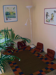 Spielecke der logopädischen Praxis Johanna Burgmayer