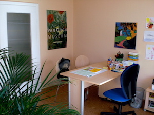 Sprechzimmer der logopädischen Praxis Johanna Burgmayer